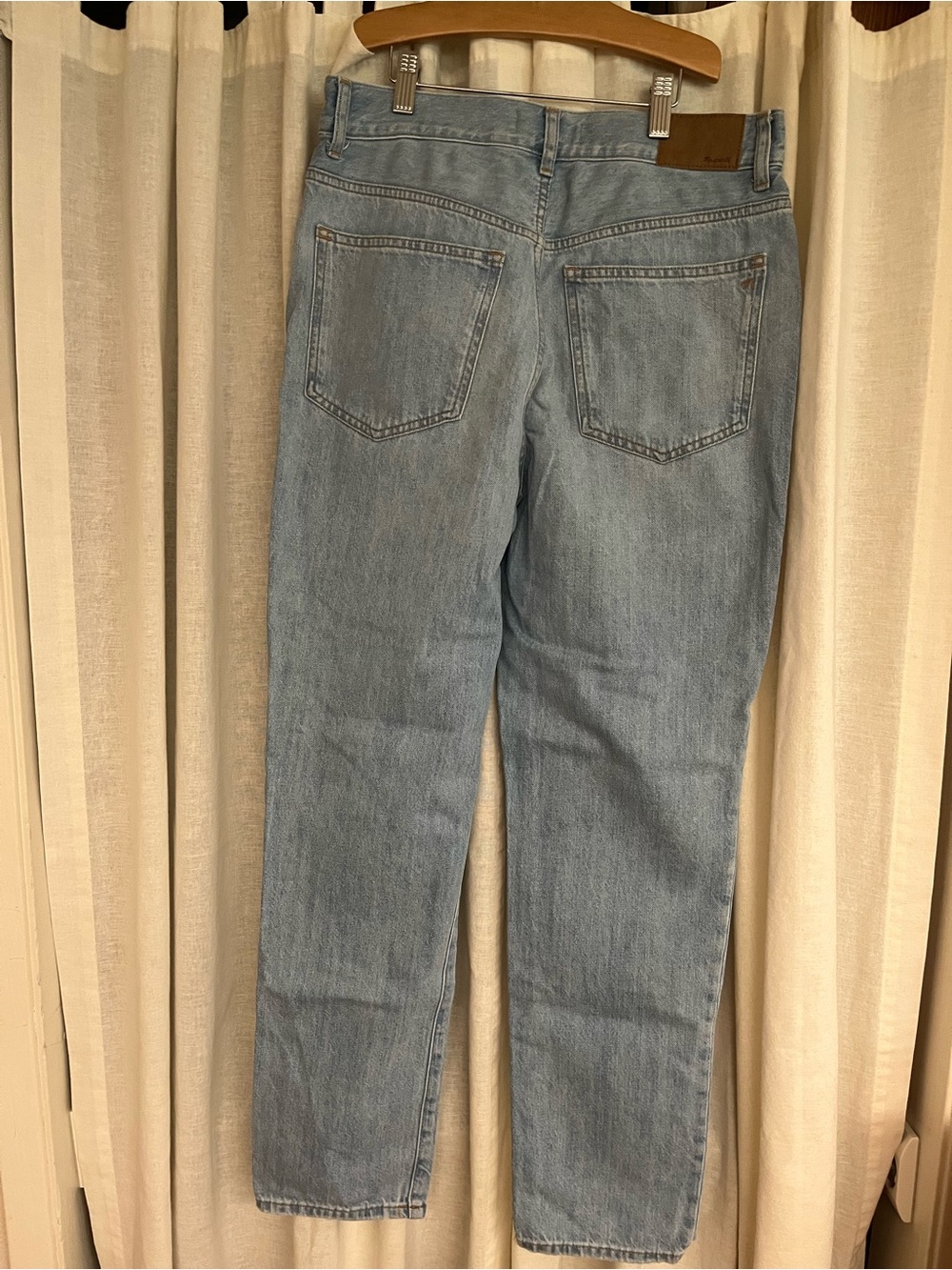 Madewell Light Blue Straight Leg Jeans - High Rise - Picture 2 of 3